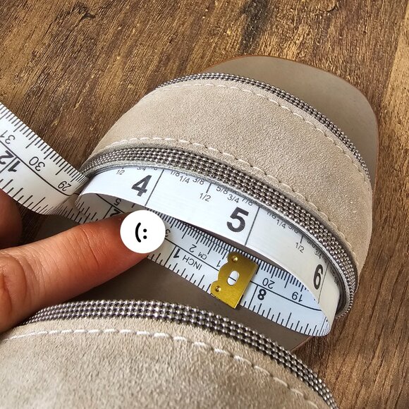 NWT!! Brunello Cucinelli Monili/Beaded Suede Sling Back Flat Sandals 7.5 - Picture 13 of 16